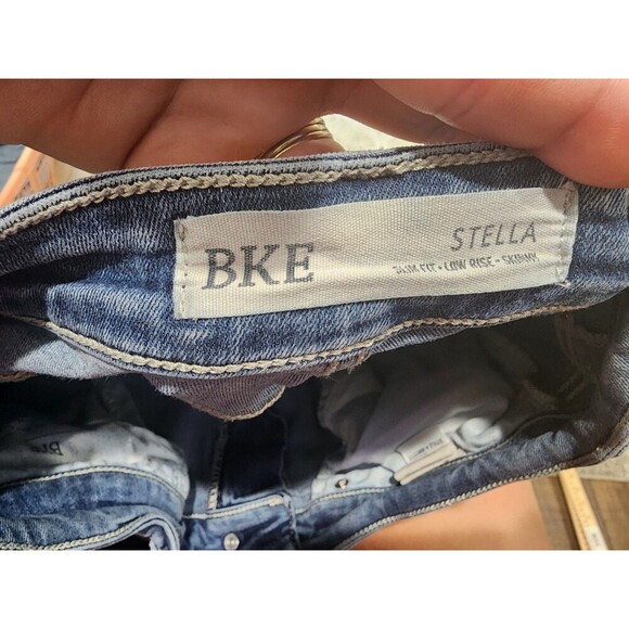 BKE Stella Jeans Womens Size 27x31.5 Blue Slim Fit Low Rise Skinny Stretch Denim - Picture 5 of 8